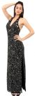 Main image of Halter Beaded Long Formal Gown